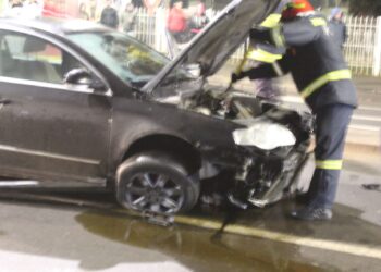 Cascadorie în sensul giratoriu de pe Calea Călărașilor, la intersecție cu strada Milcov