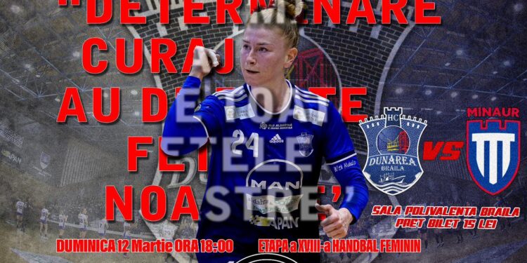 Dunărea Brăila joacă duminică, acasă, cu Minaur Baia Mare