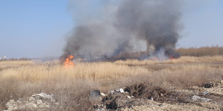 Opt incendii în weekend în județul Brăila. Un bărbat din Oancea mort în incendiu. O casă din Gropeni a ars în totalitate