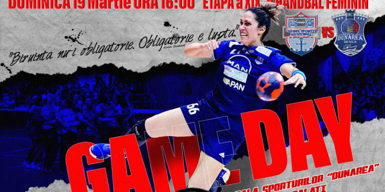 Dunărea Brăila joacă duminică, 19 martie, de la ora 16.00, în deplasare, la CSM Galați