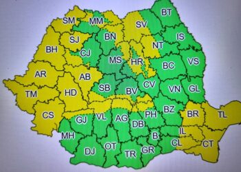 După temperaturi de peste 20 de grade urmează o răcire accentuată – îngheț la sol și brumă, valabilă până miercuri noapte