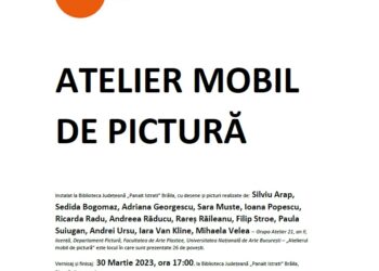 Atelierul mobil de pictură ajunge la Brăila