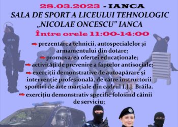 Vremea nefavorabilă a mutat evenimentul jandarmeriie de la Ianca în Sala de sport a Liceului ”Nicolae Oncescu”