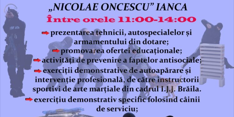 Vremea nefavorabilă a mutat evenimentul jandarmeriie de la Ianca în Sala de sport a Liceului ”Nicolae Oncescu”