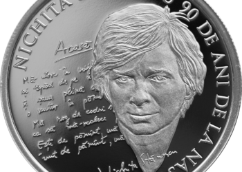 BNR va lansa în circuitul numismatic o monedă din argint cu tema 90 de ani de la nașterea lui Nichita Stănescu