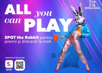 De Paște, SPOT the Rabbit pentru premii și distracție la Brăila Mall