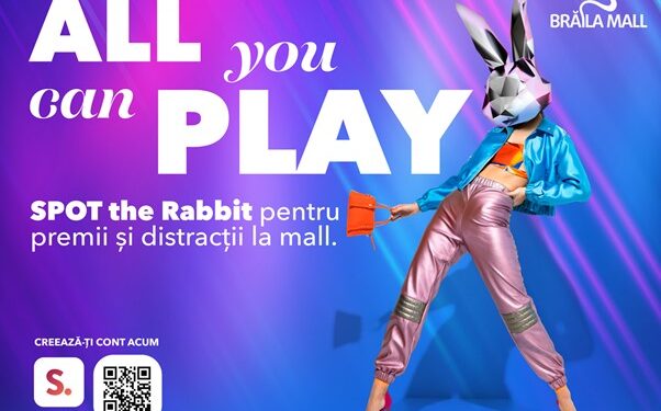 De Paște, SPOT the Rabbit pentru premii și distracție la Brăila Mall