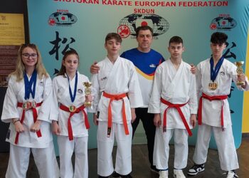 Karateka brăileni din nou pe podium la Cupa și campionatul European de Karate Shotokan