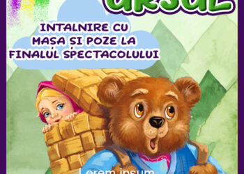 Mașa și Ursul vin sâmbătă la Brăila