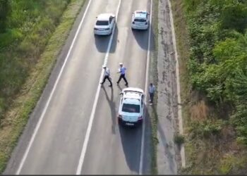 Biciclist accidentat pe DE 87, în zona localității Baldovinești