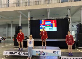 Maria Naidin locul 2 la sambo, la European School Combat Games