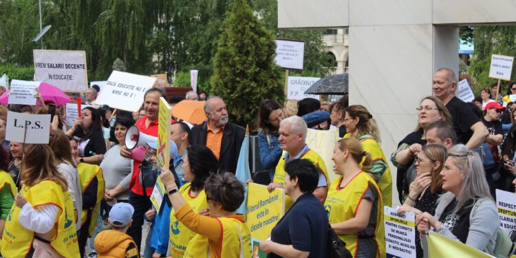 Marș de protest al Sindicatului Învățământ Brăila „Corneliu Gheorghe Caranica”. Unde se închide circulația joi, 8 iunie, în intervalul 11-12