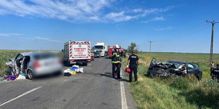 Un brăilean de 46 de ani decedat în urma unui accident rutier la Cilibia. Trei pasageri din mașina condusă de acesta sunt grav răniți