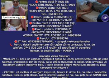 Cros umanitar pentru Maria
