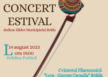 Concert estival în data de 14 august 2023 în foișorul din Grădina Publică