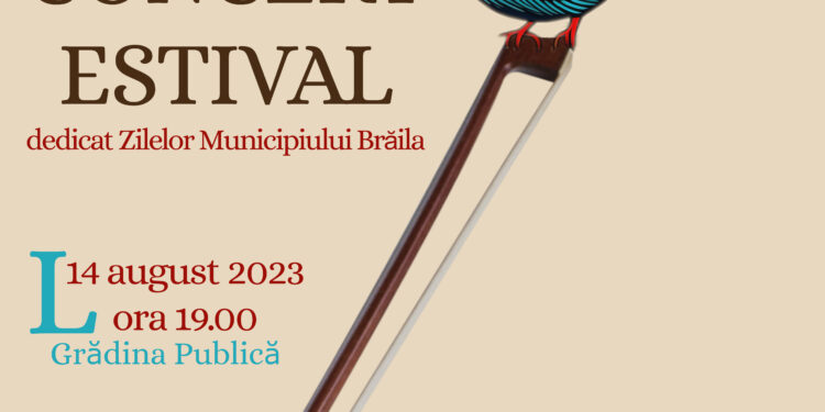 Concert estival în data de 14 august 2023 în foișorul din Grădina Publică