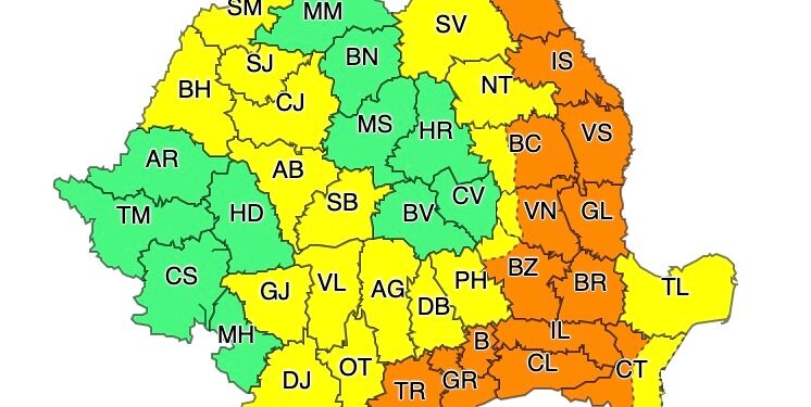Brăila sub avertizare cod portocaliu de caniculă