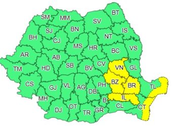 Cod galben intensificări ale vântului