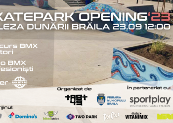 Skatepark Faleza Dunării se deschide în 23 septembrie. Ateliere, demonstrații și concursuri marchează inaugurarea unui nou parc de skateboard