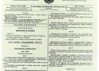 Ceas aniversar – 130 de ani de la înființarea JANDARMERIEI RURALE