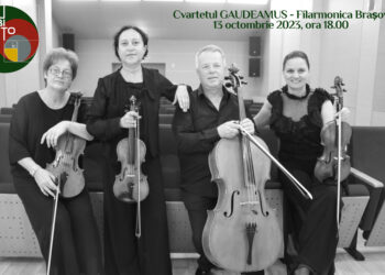 Cvartetul GAUDEAMUS – Filarmonica Brașov va deschide ediția de anul acesta a SUBITO – Festivalul Național al Muzicii de Cameră