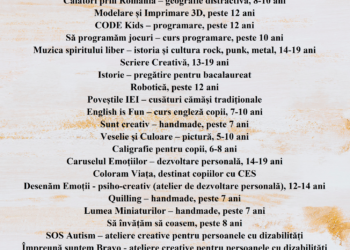 Ateliere noi la Biblioteca Județeană Panait Istrati