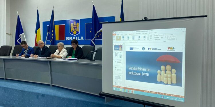AJPIS Brăila a prezentat o informare cu privire la Venitul Minim de Incluziune, beneficiu care va fi acordat familiilor și persoanelor singure aflate în situație de dificultate
