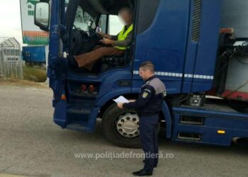 Șofer profesionist cu permis suspendat, depistat la volan în Punctul Poliției de Frontieră Brăila