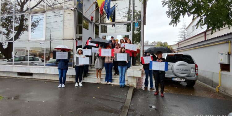 Protest spontan la AJOFM Brăila