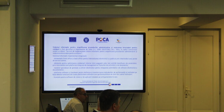 Sistem integrat de management al fluxurilor interne și furnizarea de servicii partajate către cetățeni