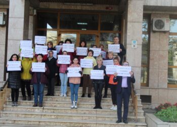 O nouă zi de proteste la Casa Județeană de Pensii Brăila