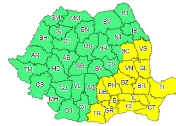 Avertizare meteo de instabilitate atmosferică până la ora 23
