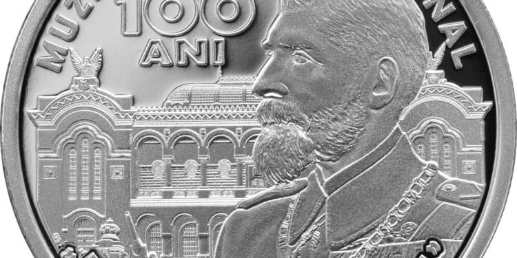 Monedă din argint cu tema 100 de ani de la înființarea Muzeului Militar Național „Regele Ferdinand I”