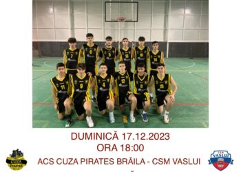 Etapa de Campionat Național de baschet masculin pentru juniori U18 în sala Polivalentă Danubius din Brăila
