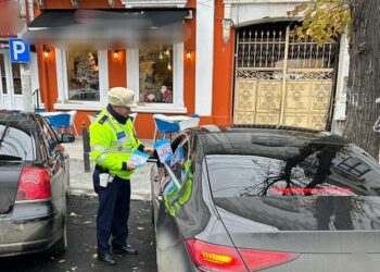 Sancțiuni aplicate pietonilor și șoferilor care au oprit sau staționat neregulamentar