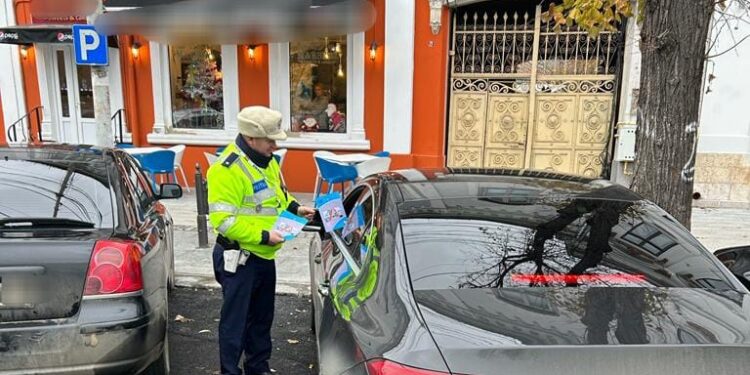 Sancțiuni aplicate pietonilor și șoferilor care au oprit sau staționat neregulamentar