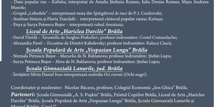 Spectacol de muzică și poezie cu tema „Rusia – cultură și civilizație”