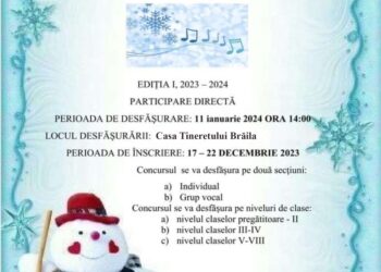 Prima ediție a Concursului Județean Iarna pe portativ