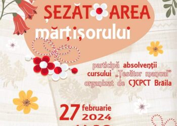 ”Șezătoarea mărțișorului”, cu participarea absolvenților cursului de Țesător manual
