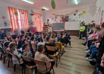 Activități pe linie de educație rutieră cu elevii din cadrul Liceului Teoretic ”Nicolae Oncescu” Ianca