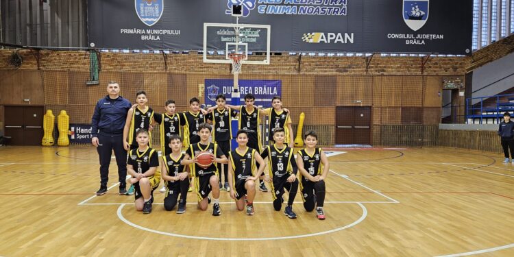 Juniorii U13 de la Cuza Pirates locul 2 în grupă după turneul de la Brăila