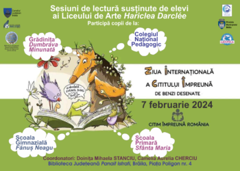 7 februarie 2024 e ZIUA INTERNAȚIONALĂ A CITITULUI ÎMPREUNĂ de Benzi desenate!