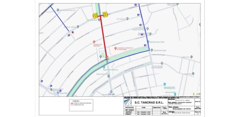 Restricții de circulație pe strada Griviței, între strada Carpați și strada Carantina, începând de luni, 18 martie