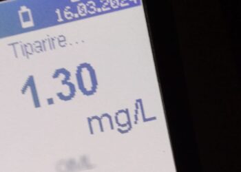 Depistat la volan, pe Șoseaua Dig Brăila -Galați, cu o alcoolemie de 1.30 mg/l alcool pur în aerul expirat