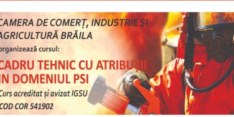 Curs Cadru tehnic PSI începe pe data de 18 martie