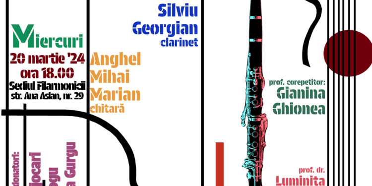 Filarmonica „Lyra George-Cavadia” vă invită miercuri, 20 martie 2024, începând cu ora 18.00, la un ”Recital instrumental”