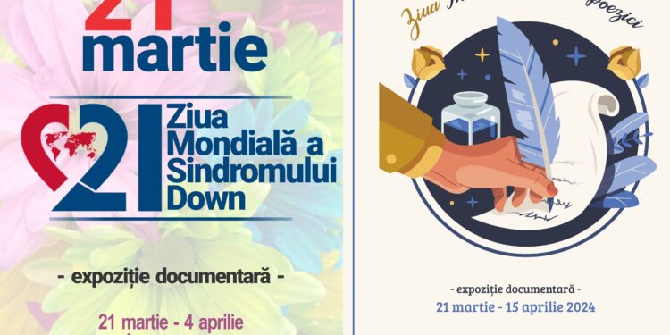 Biblioteca Județeană Panait Istrati Brăila marchează data de 21 martie cu două expoziții documentare: Ziua Mondială a Poeziei și  Ziua Mondială a Sindromului Down