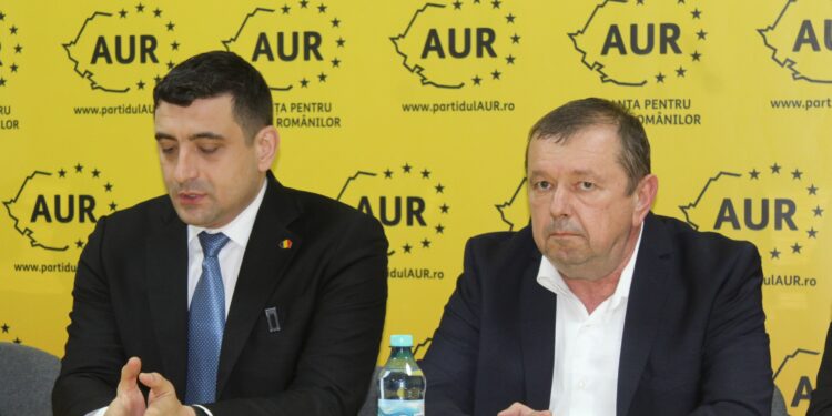 George Simion l-a anunțat pe Florin Cîrligea candidatul AUR la Primăria Brăila