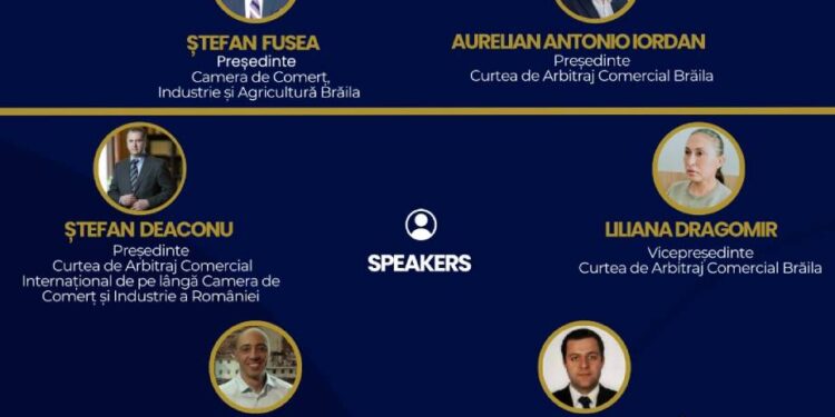 Conferința națională ARBITRAJ COMERCIAL organizată de CCIA Brăila, la data de 21 martie 2024, ora 11:00, la REGAL EVENTS &BALLROOM