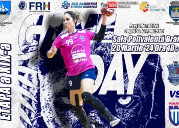 HC Dunărea Brăila joacă miercuri, 20 martie, de la ora 18, meciul restanță din etapa a 19-a, cu Minaur Baia Mare